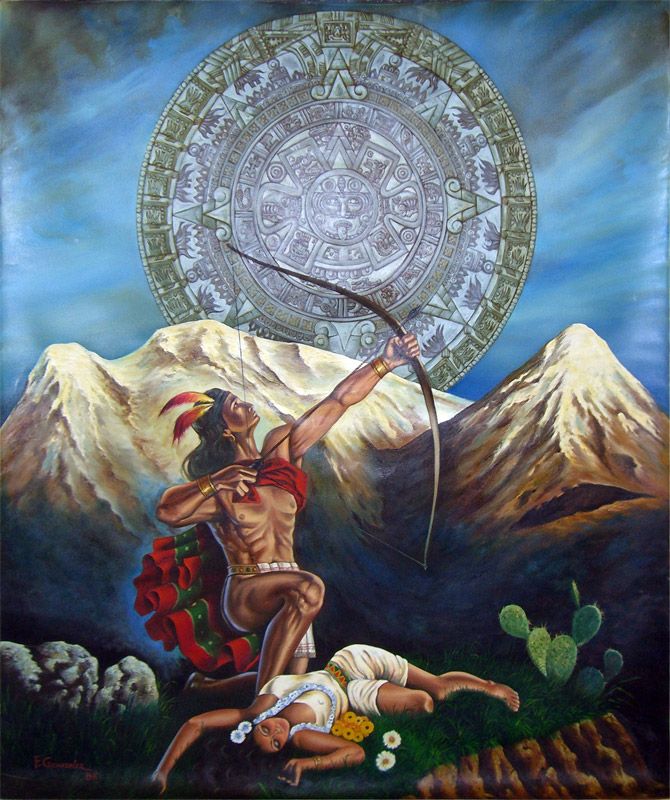 La leyenda de los volcanes, Popocatépetl e Iztaccíhuatl